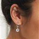 7 - Calla Diamond (4mm) Solitaire Dangling Earrings 