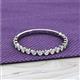 9 - Valerie 2.00 mm Lab Grown Diamond 3/4 Eternity Band 