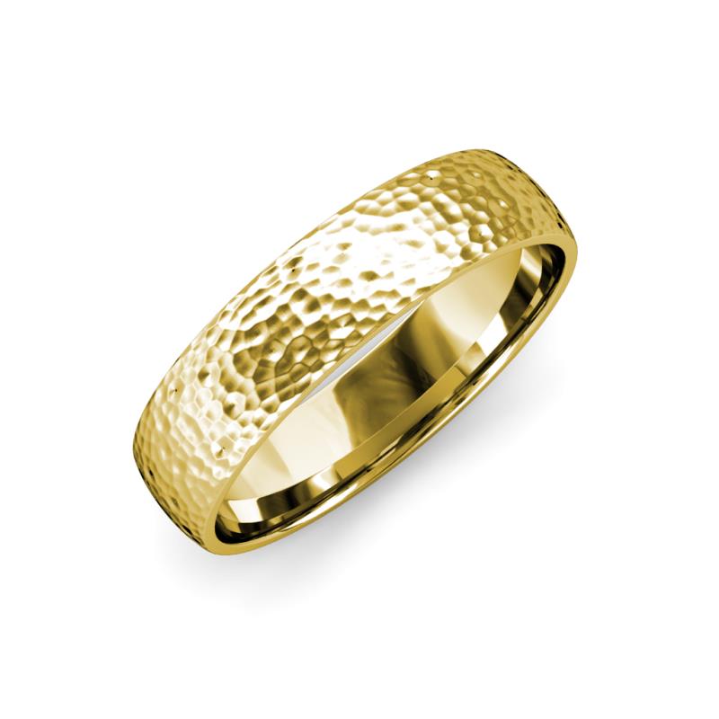 Valerio Hammer Finish Dome Wedding Band (2.00 mm) 