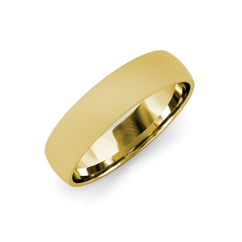 Valerio Glass Finish 2.00 mm Dome Wedding Band 
