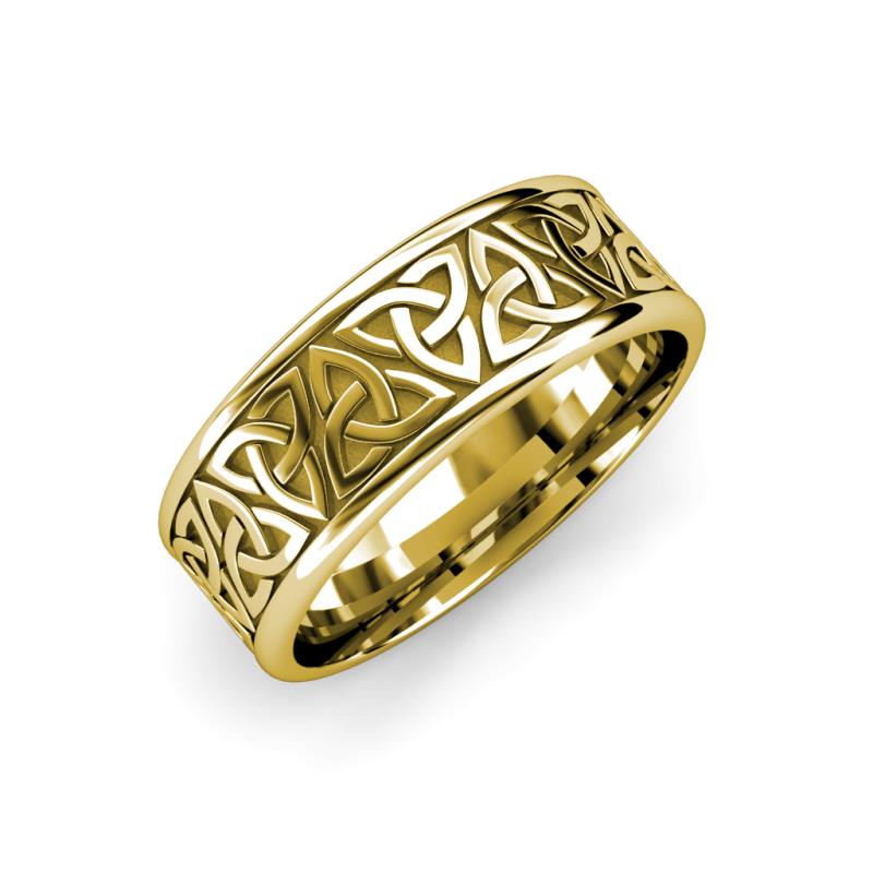 Arden High Polish 7.00 mm Celtic Trinity Knot Wedding Band 