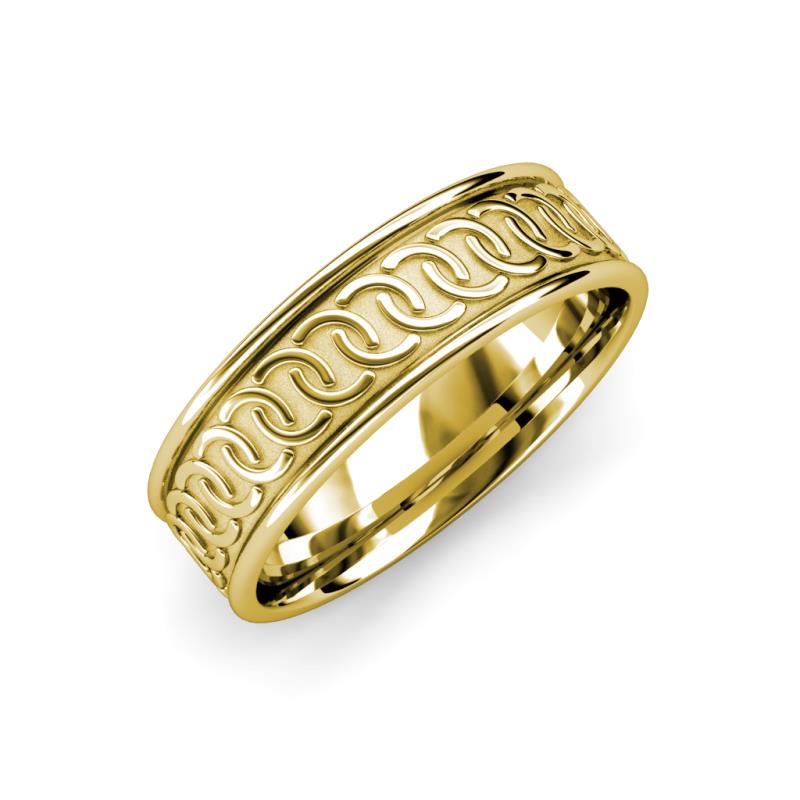 Eavan High Polish 6.00 mm Celtic Wedding Band 