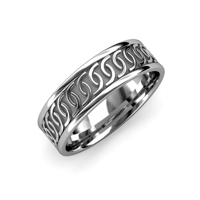 Eavan High Polish 6.00 mm Celtic Wedding Band 
