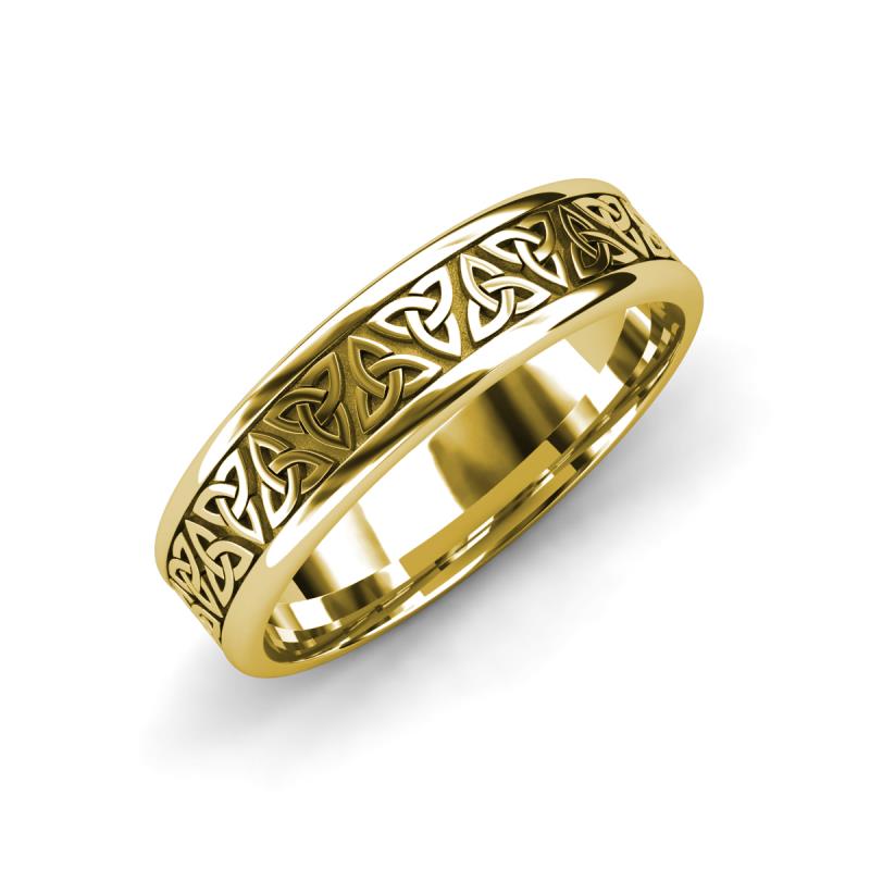 Arden High Polish 7.00 mm Celtic Trinity Knot Wedding Band 