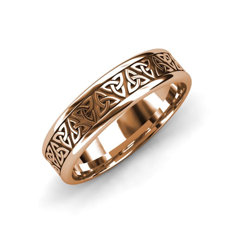 Arden High Polish 7.00 mm Celtic Trinity Knot Wedding Band 