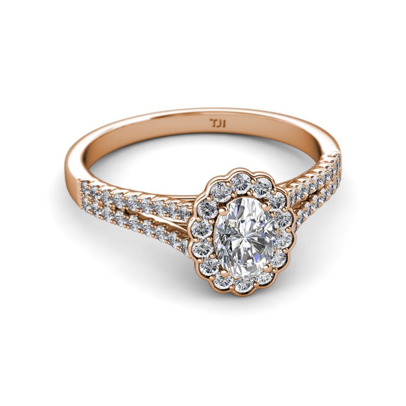 raisa ring wedding Halo Split mm Oval Engagement Diamond Ring (SI2 Shank 7x5 raisa ring wedding Halo Split mm Oval Engagement Diamond Ring (SI2 Shank 7x5