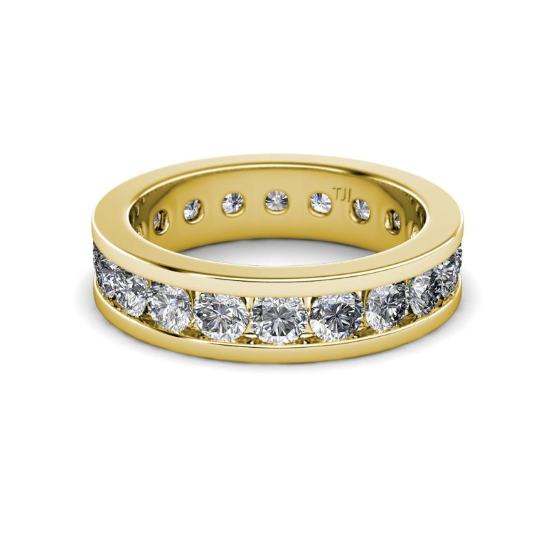 Diamond Channel Set Womens Eternity Ring Stackable 2.85 ctw* 14K Yellow