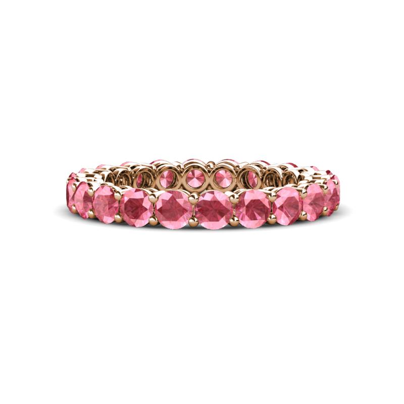 Pink Tourmaline Womens Eternity Ring Stackable 1.76 ctw* 18K Rose Gold ...