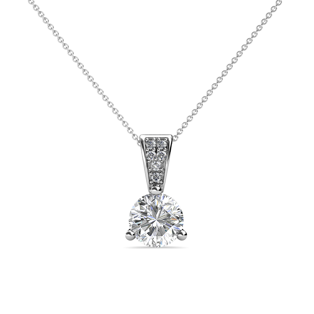 Florin Semi Mount Solitaire Pendant 