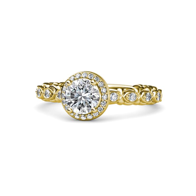 Riona Signature Semi Mount Halo Engagement Ring 
