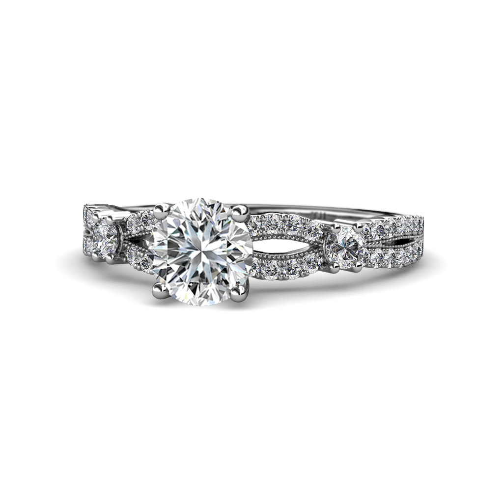 Senna Desire Split Shank Semi Mount Engagement Ring  
