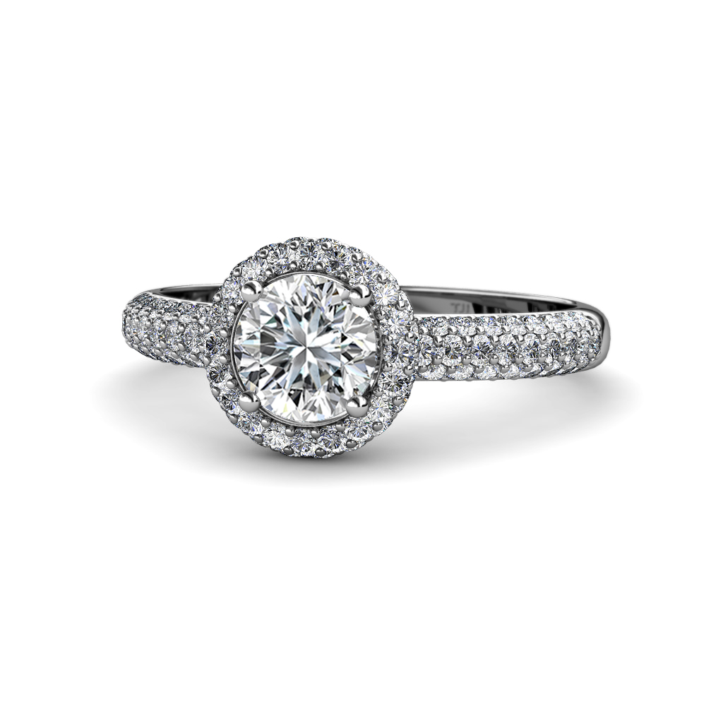 Ivanka Signature Semi Mount Halo Engagement Ring 