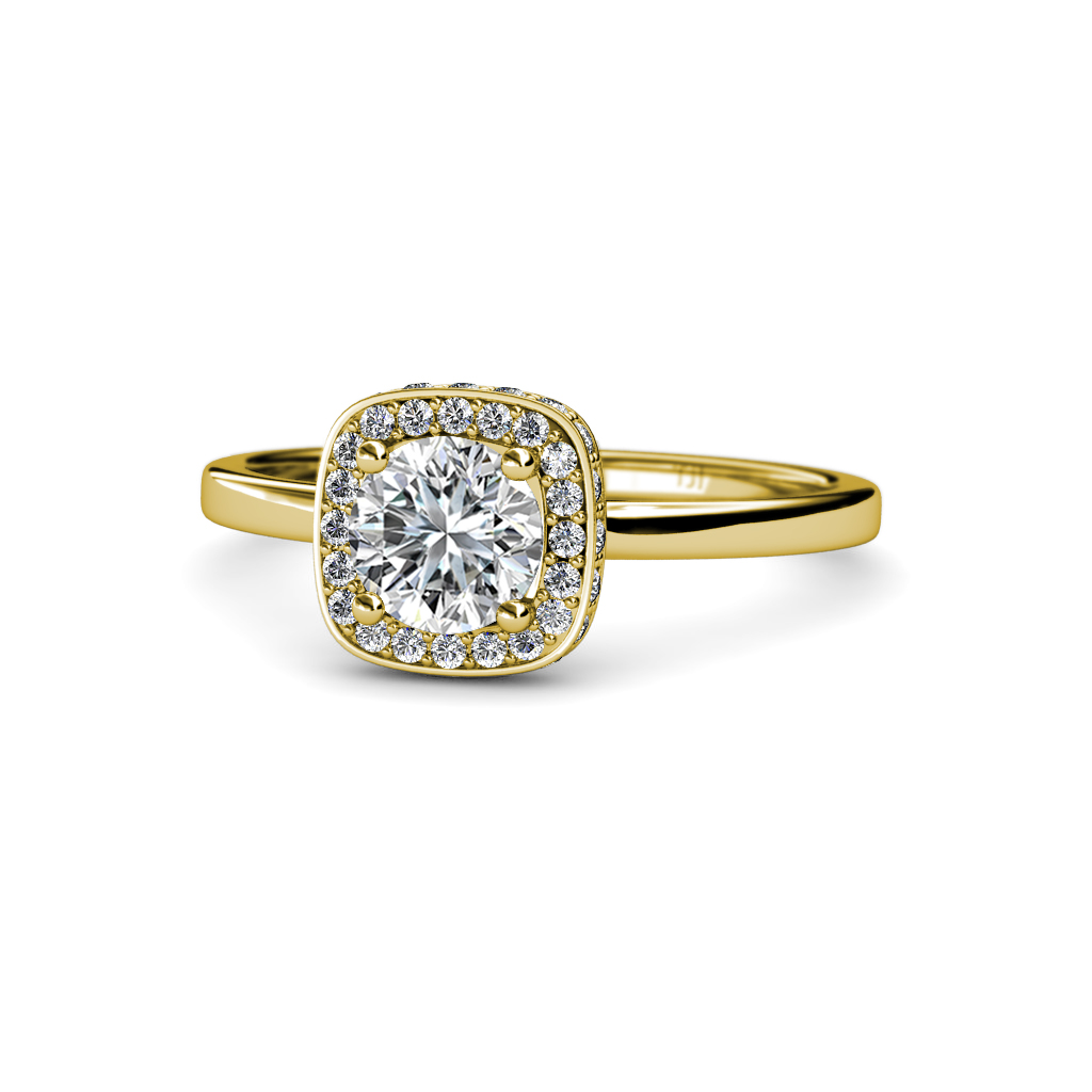 Alaina Signature Semi Mount Halo Engagement Ring 