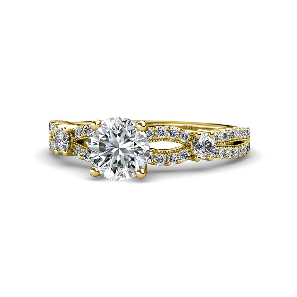 Senna Desire Split Shank Semi Mount Engagement Ring  