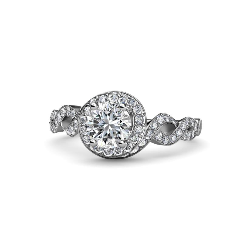 Hana Signature Semi Mount Halo Engagement Ring 