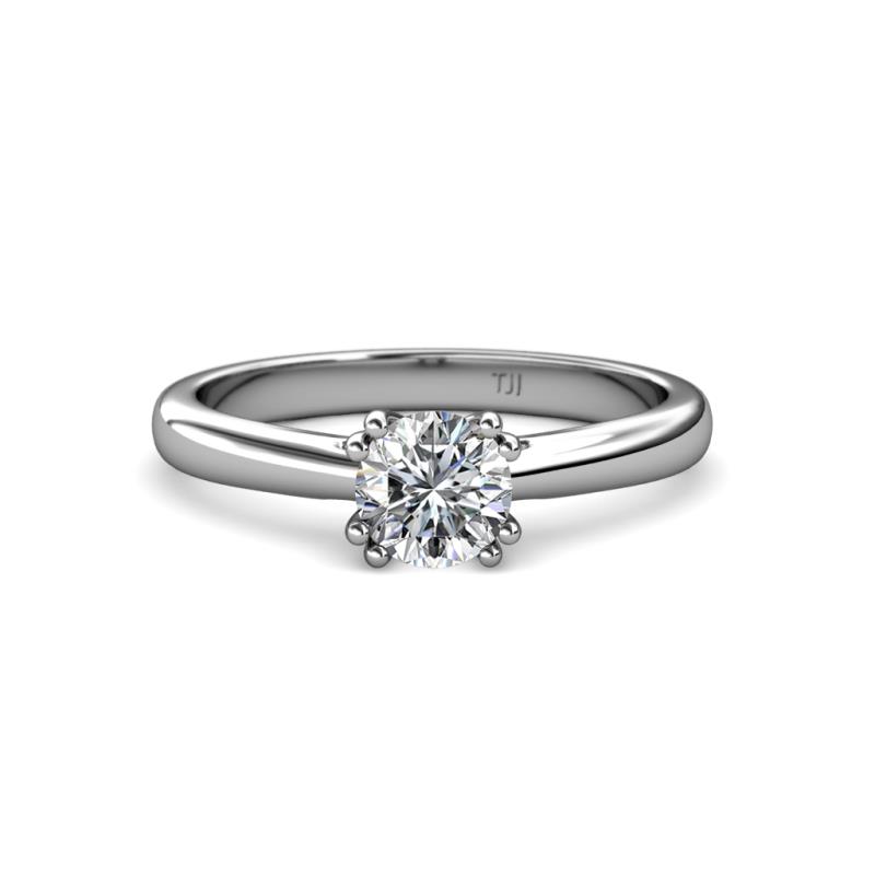 8 Prong Semi Mount Womens Solitaire Engagement Ring Setting Platinum ...