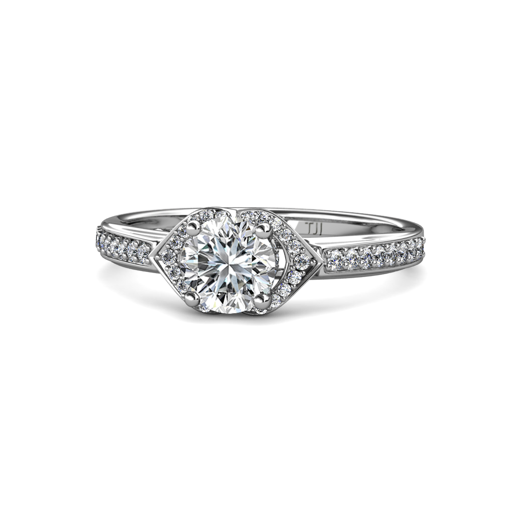 Analia Signature Semi Mount Collar Engagement Ring 