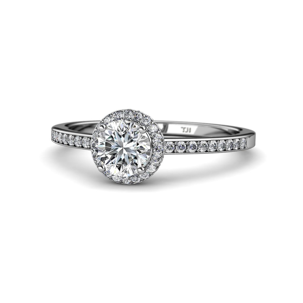 Syna Signature Semi Mount Halo Engagement Ring 