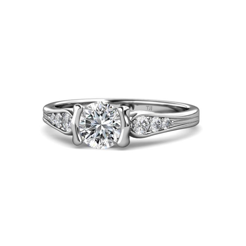 Alana Signature Semi Mount Half Bezel Engagement Ring 