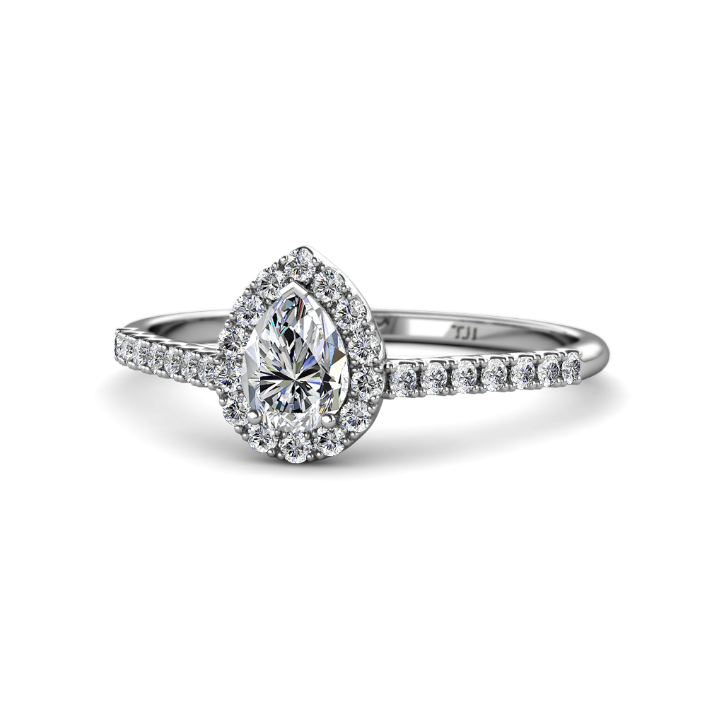 Arella Desire Semi Mount Halo Engagement Ring 