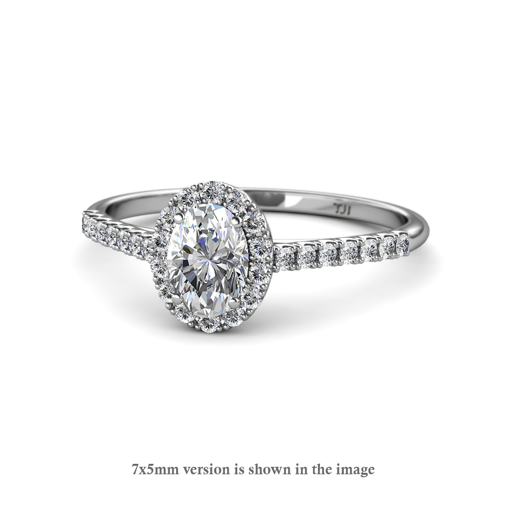 Marnie Desire Semi Mount Halo Engagement Ring 