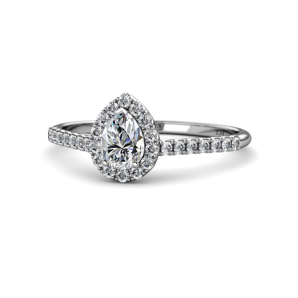 Alba Desire Semi Mount Halo Engagement Ring 