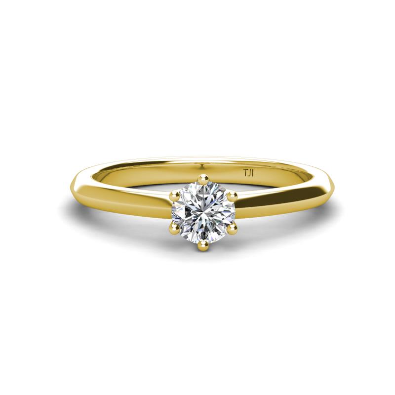 Maxine Semi Mount Solitaire Engagement Ring 