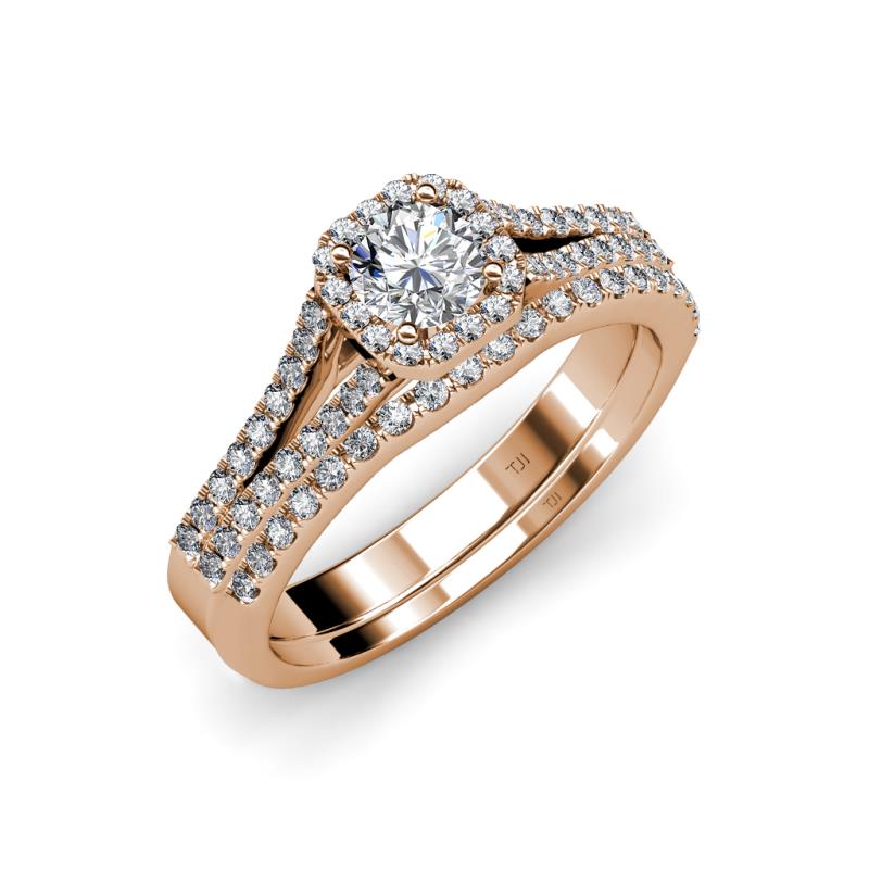 Rabea 1.37 ctw Natural Diamond (5.80 mm) Bridal Set Ring  