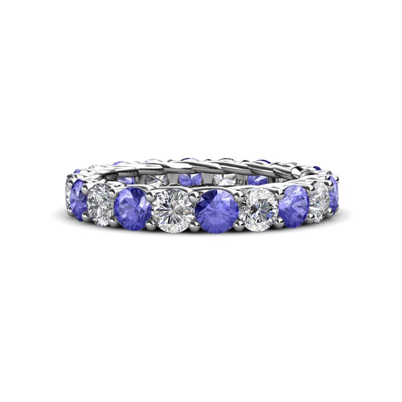Lucida 3.80 mm Tanzanite and Diamond Eternity Band 