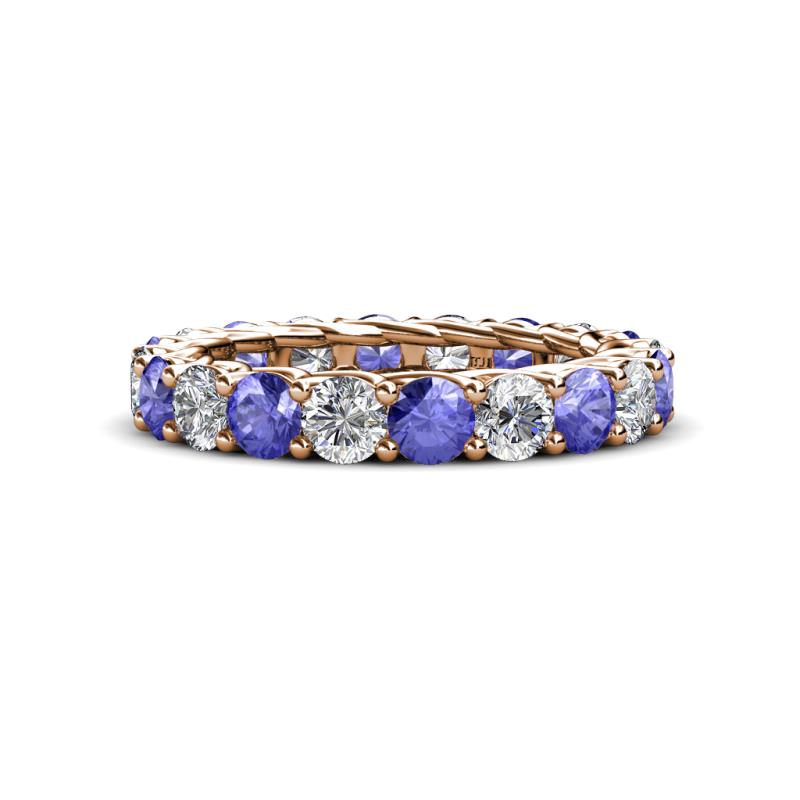 Lucida 3.80 mm Tanzanite and Diamond Eternity Band 