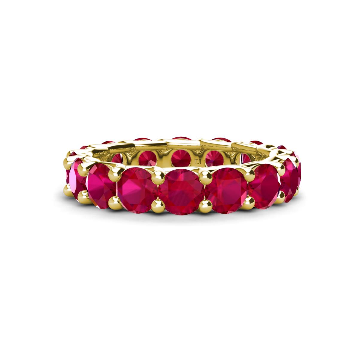 Laida 4.00 mm Ruby Eternity Band 