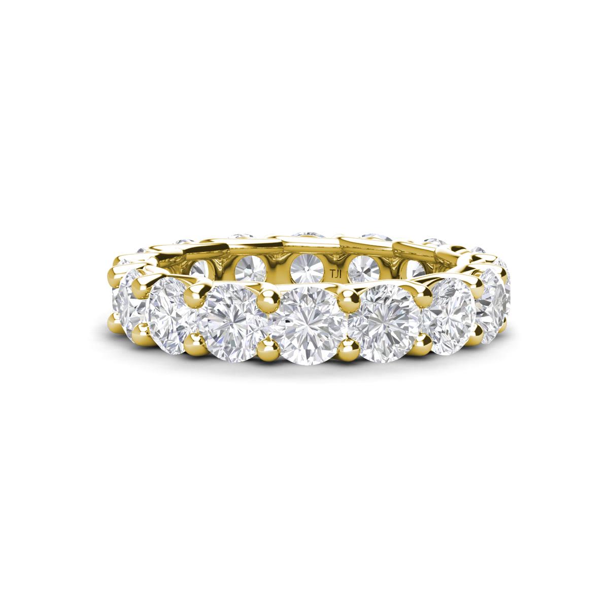 Laida 4.00 mm White Sapphire Eternity Band 