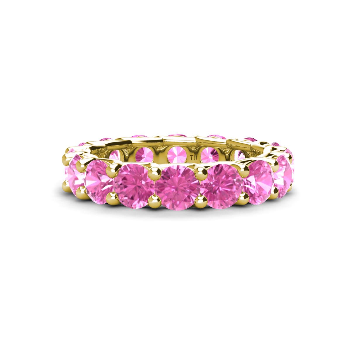 Laida 4.00 mm Pink Sapphire Eternity Band 