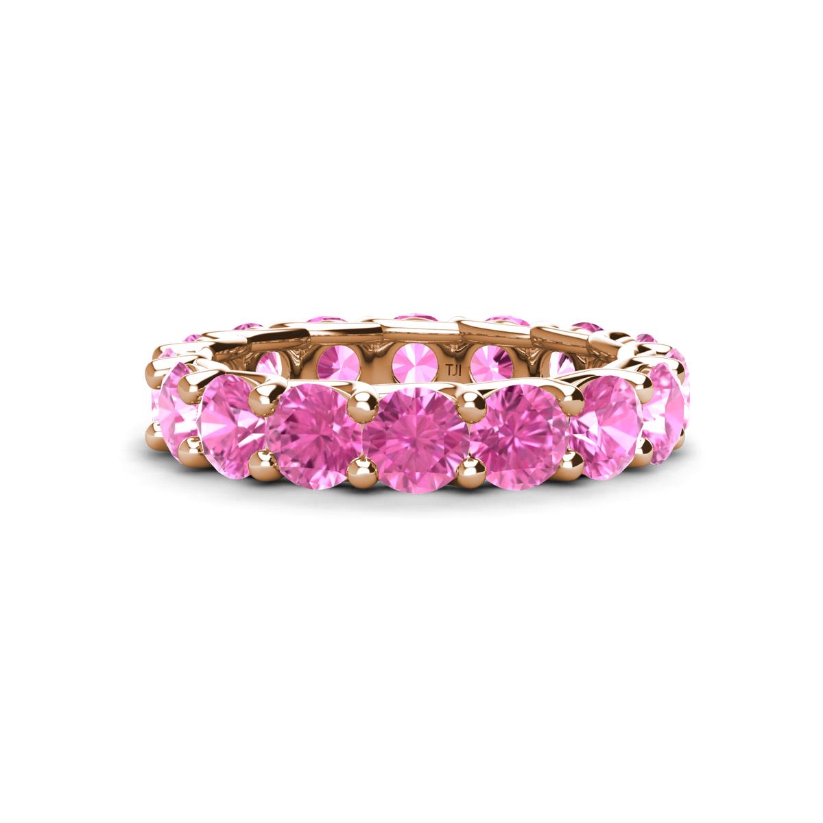 Laida 4.00 mm Pink Sapphire Eternity Band 