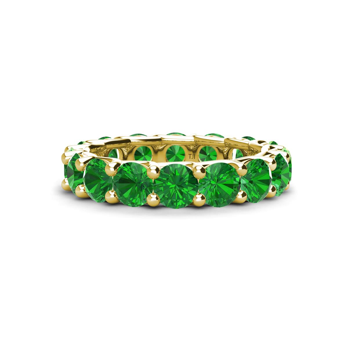 Laida 4.00 mm Green Garnet Eternity Band 
