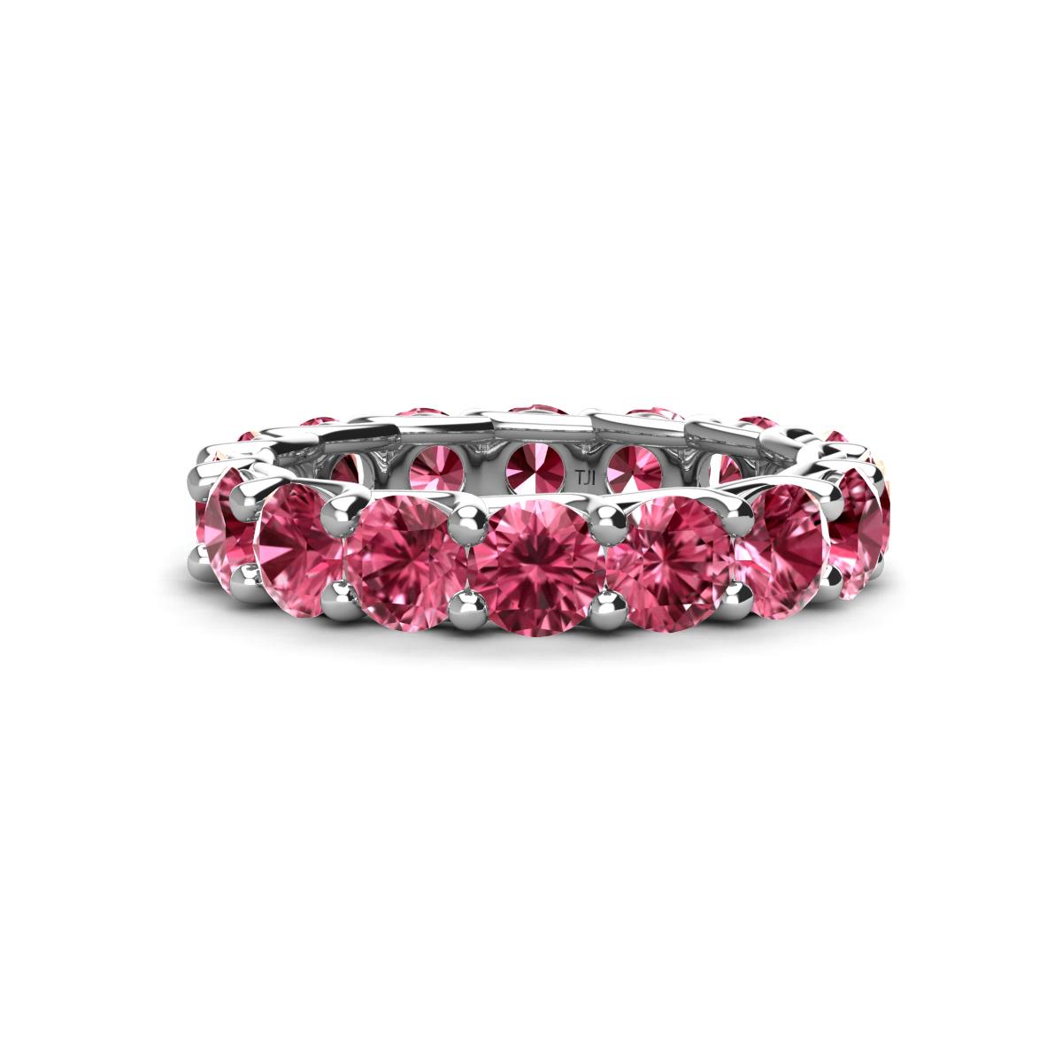 Laida 4.00 mm Pink Tourmaline Eternity Band 