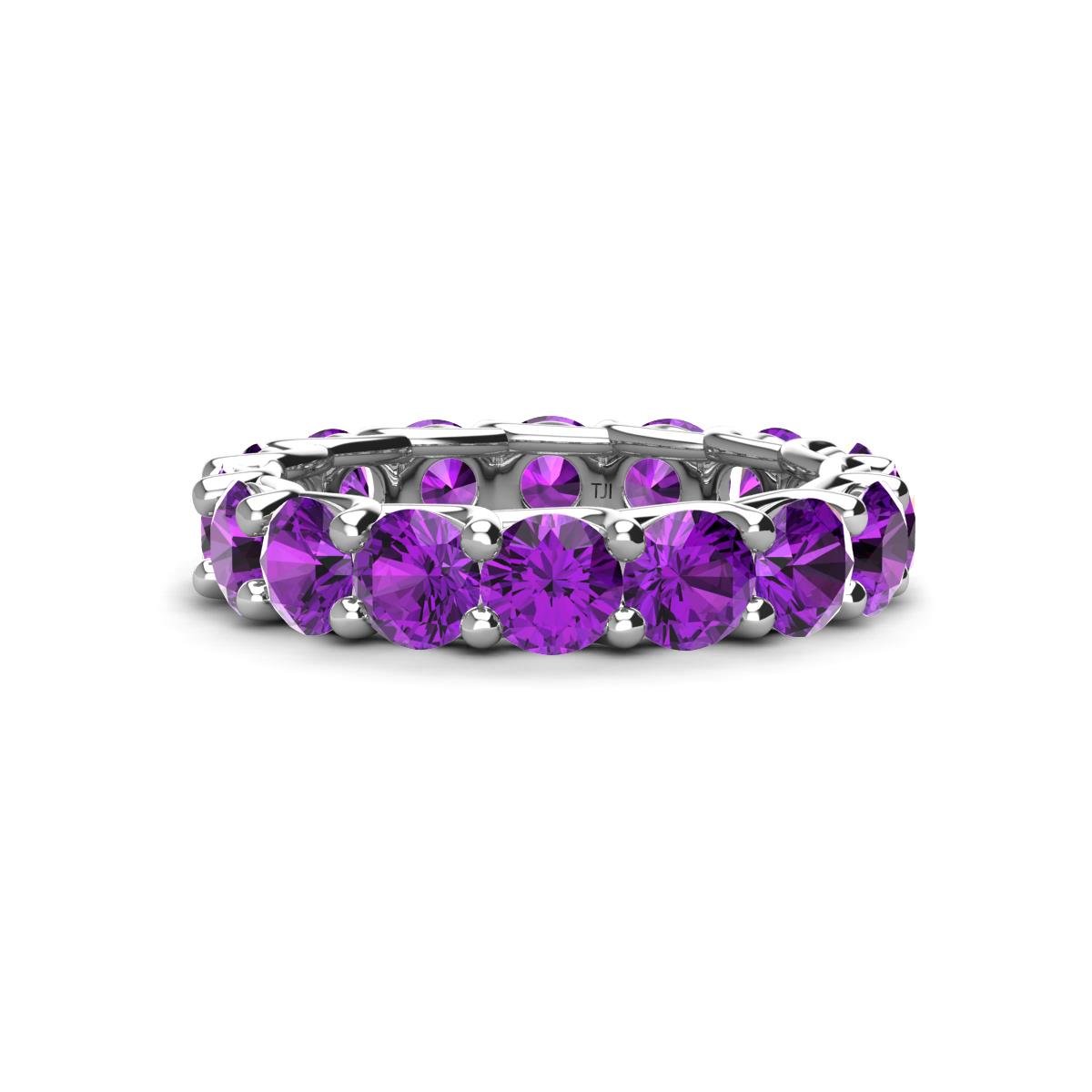 Laida 4.00 mm Amethyst Eternity Band 