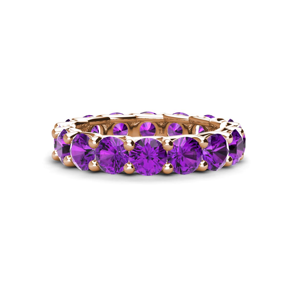 Laida 4.00 mm Amethyst Eternity Band 