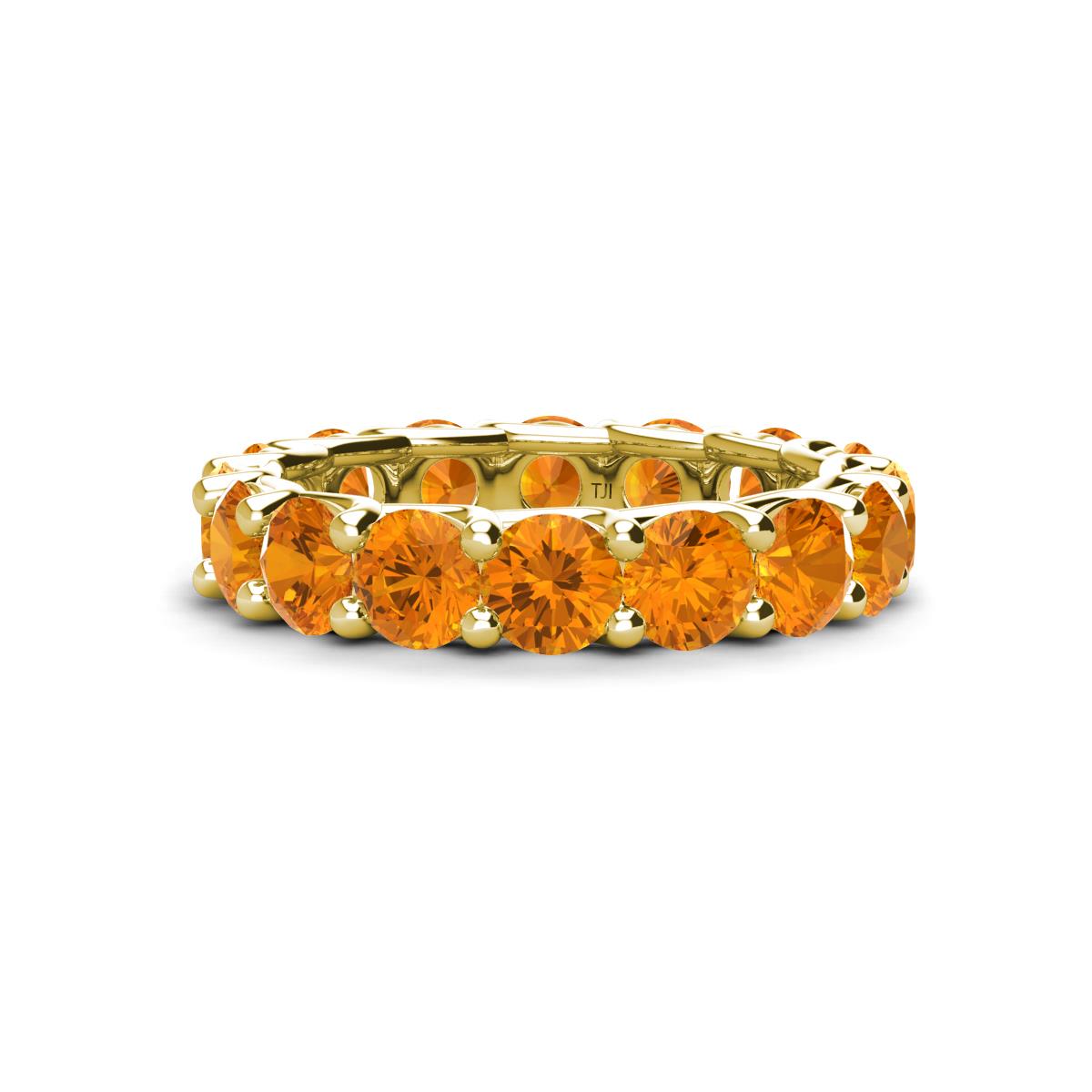 Laida 4.00 mm Citrine Eternity Band 