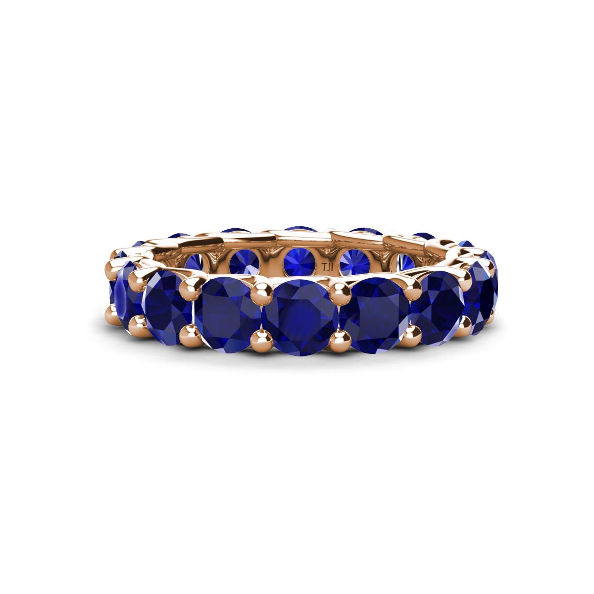 Laida 4.00 mm Blue Sapphire Eternity Band 