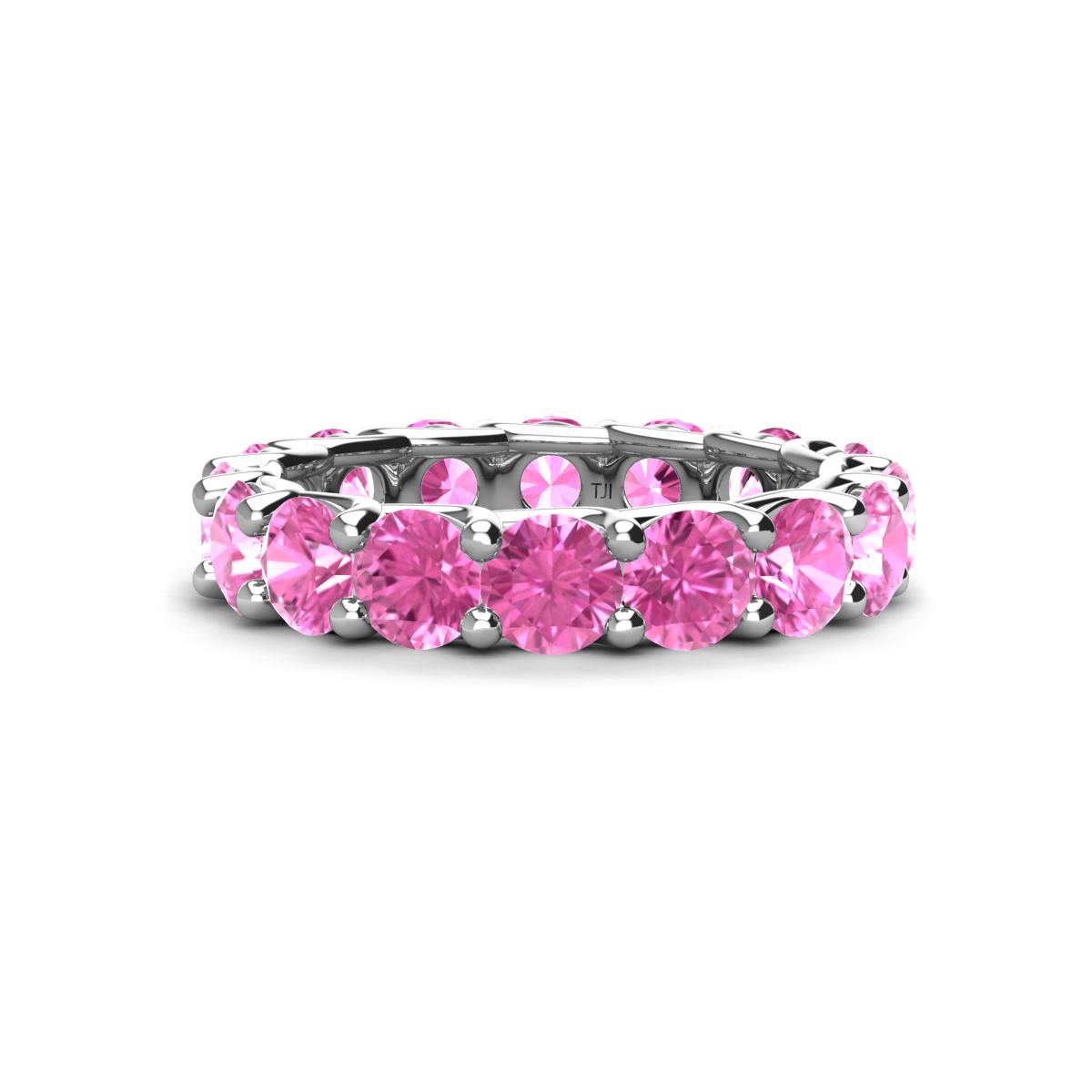 Laida 4.00 mm Pink Sapphire Eternity Band 