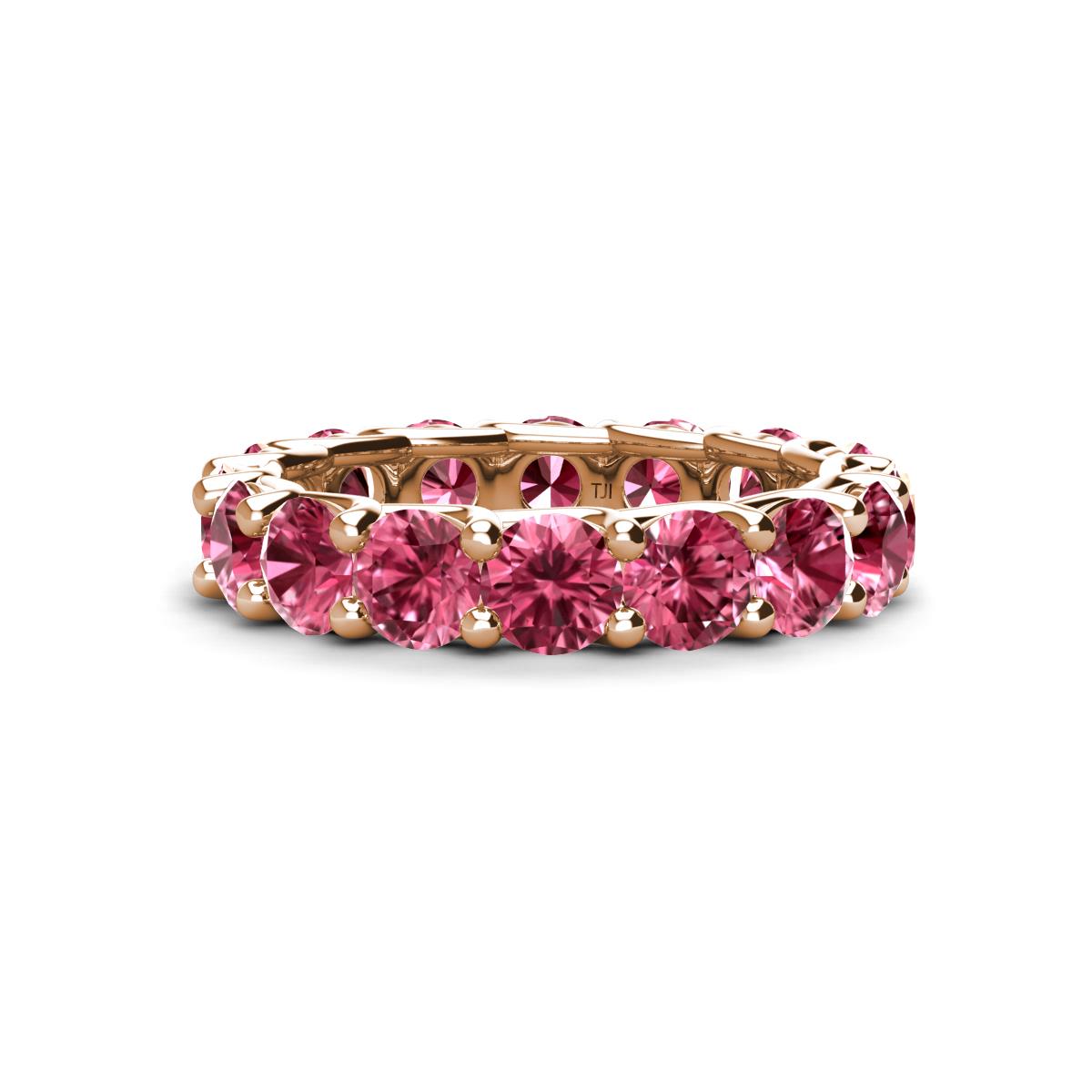 Laida 4.00 mm Pink Tourmaline Eternity Band 