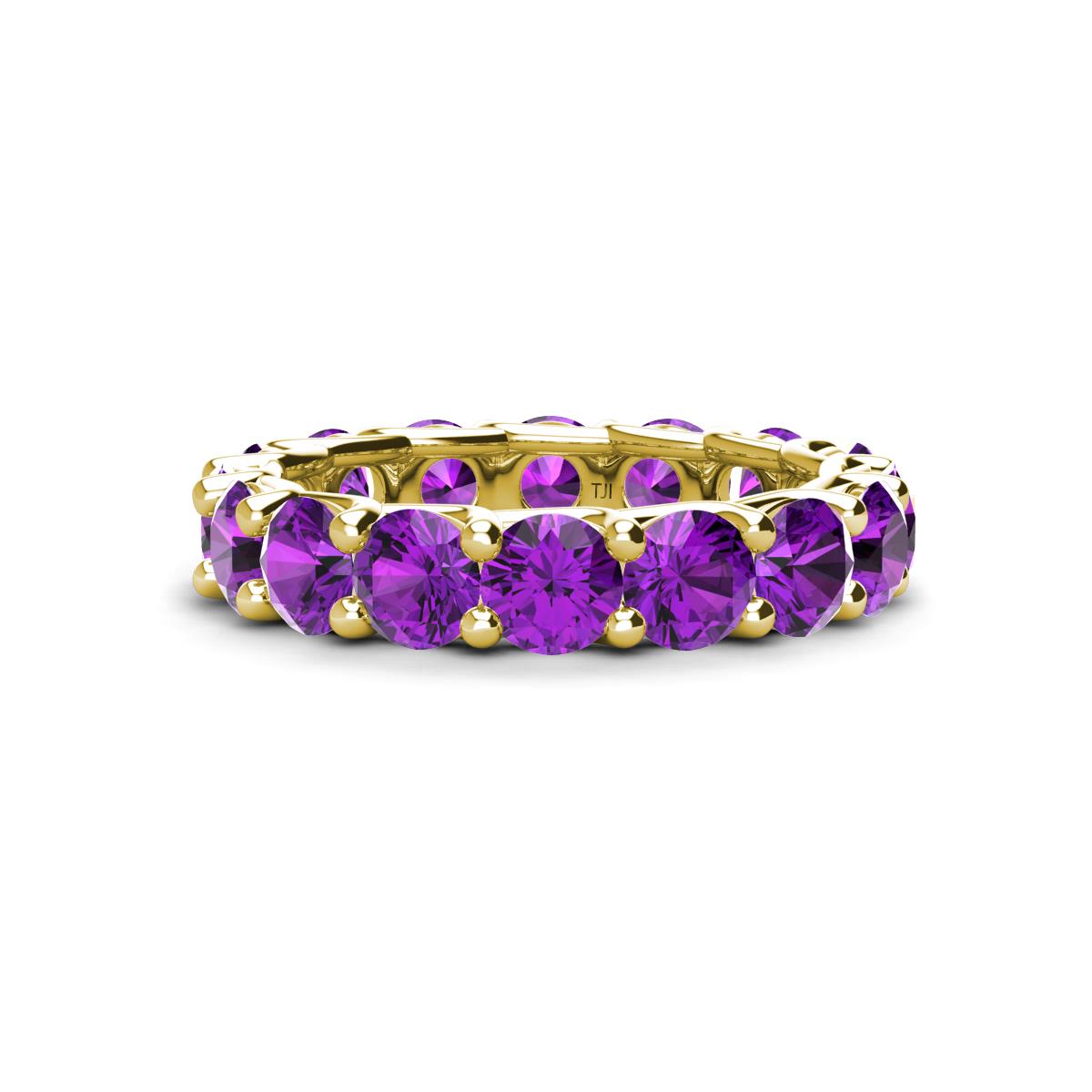 Laida 4.00 mm Amethyst Eternity Band 