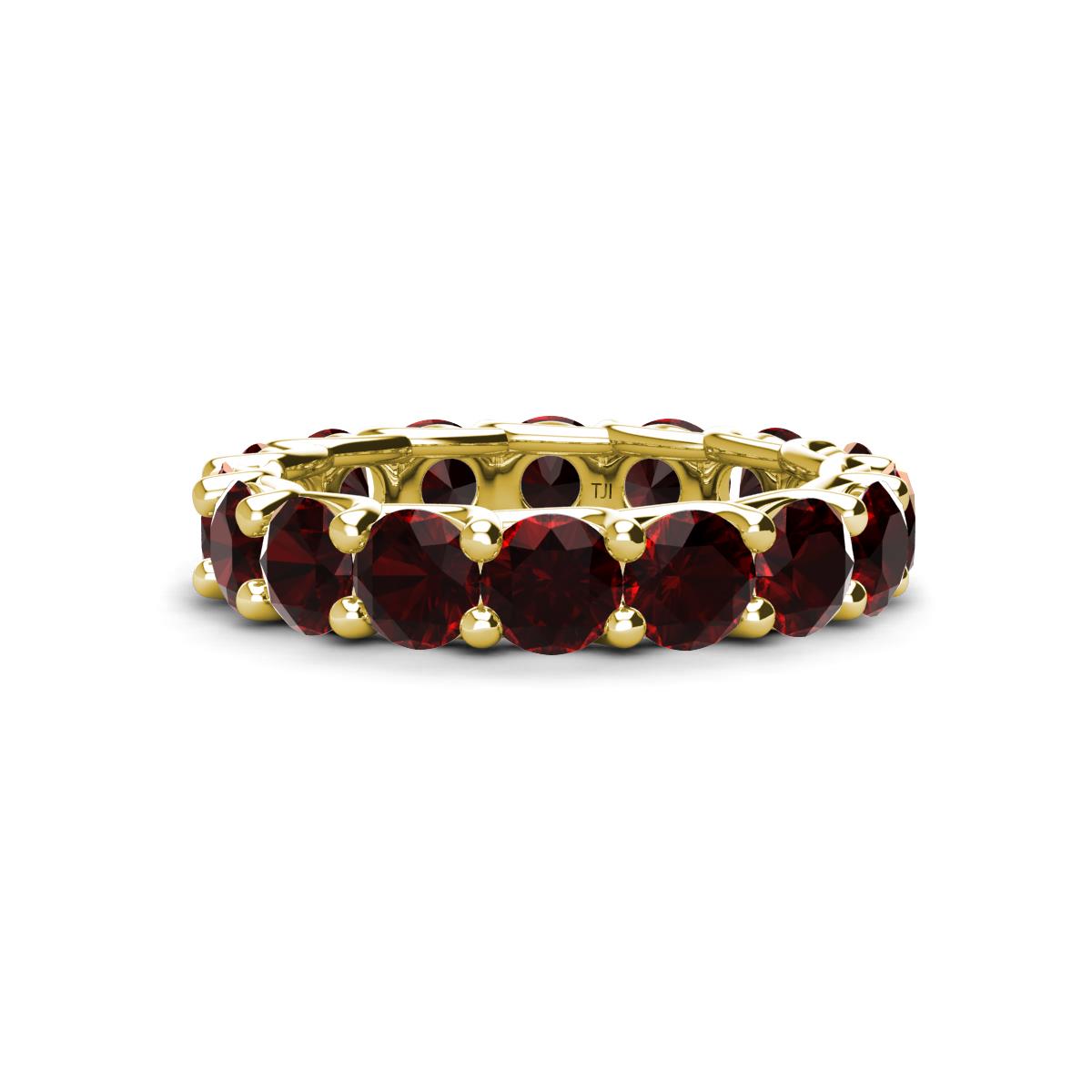 Laida 4.00 mm Red Garnet Eternity Band 