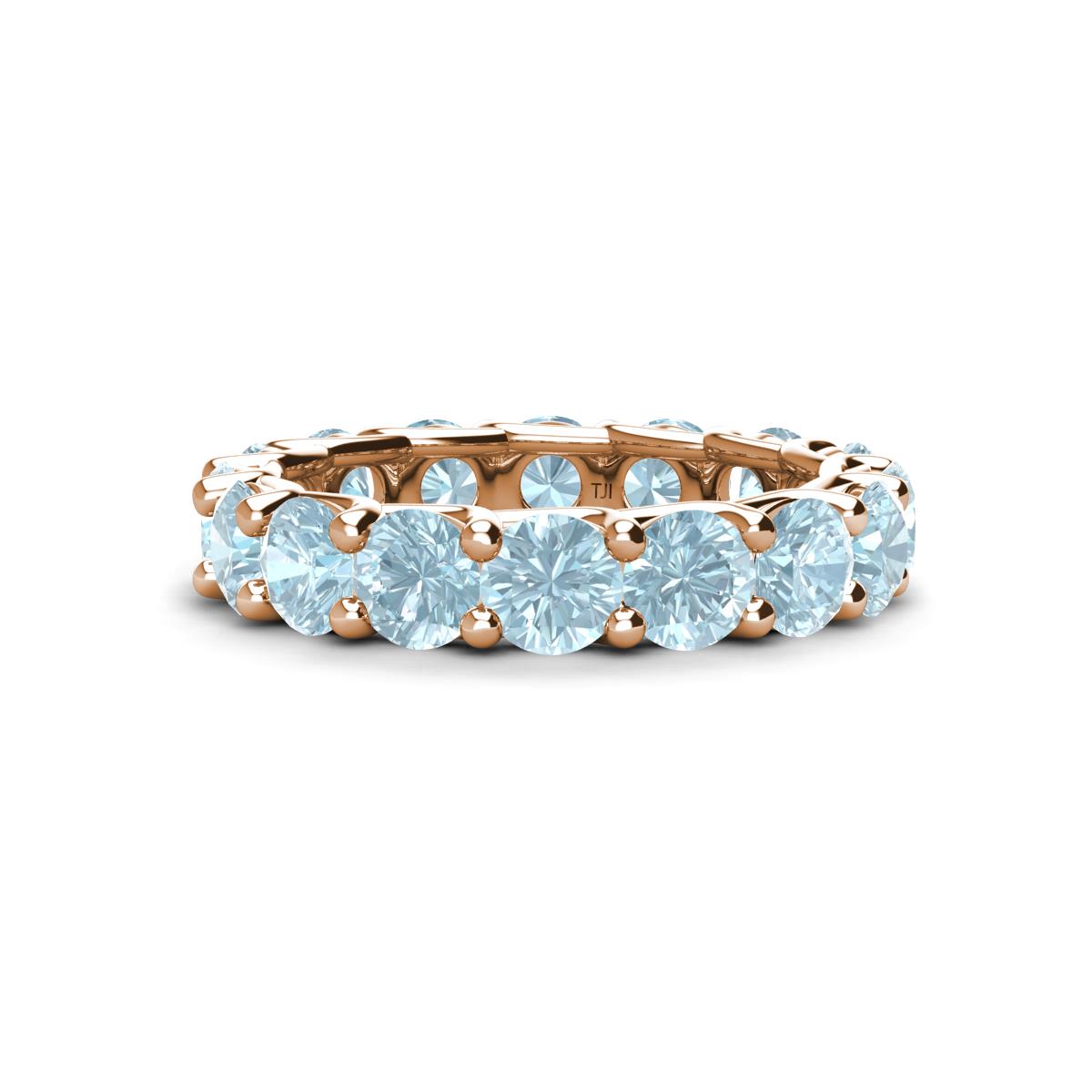 Laida 4.00 mm Aquamarine Eternity Band 