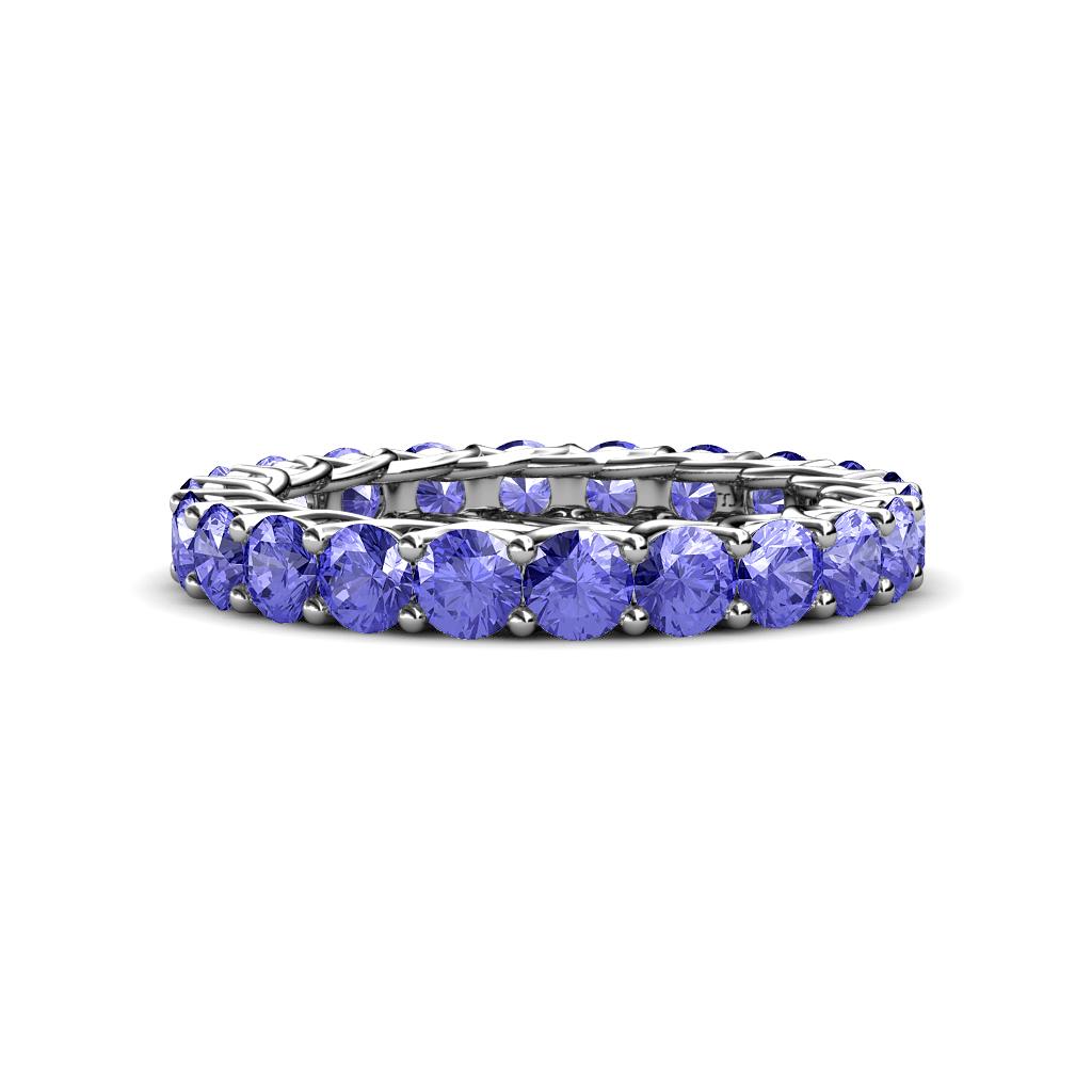 Lucida 3.40 mm Round Tanzanite U Prong Eternity Band 