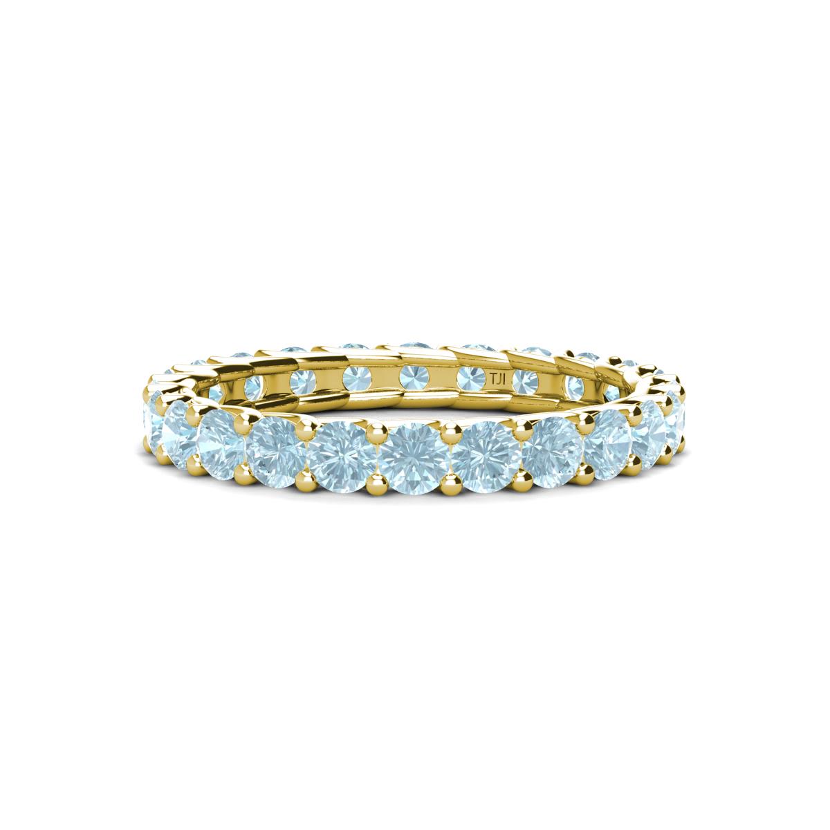 Laida 3.00 mm Aquamarine Eternity Band 