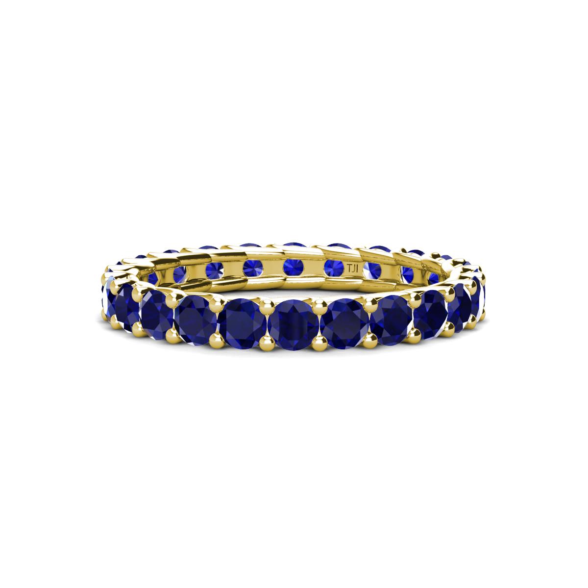 Laida 3.00 mm Blue Sapphire Eternity Band 