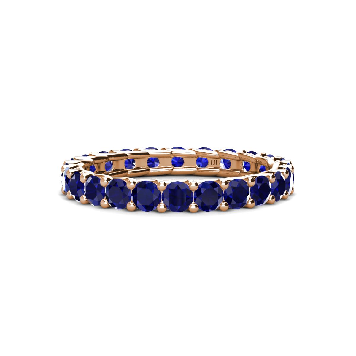 Laida 3.00 mm Blue Sapphire Eternity Band 