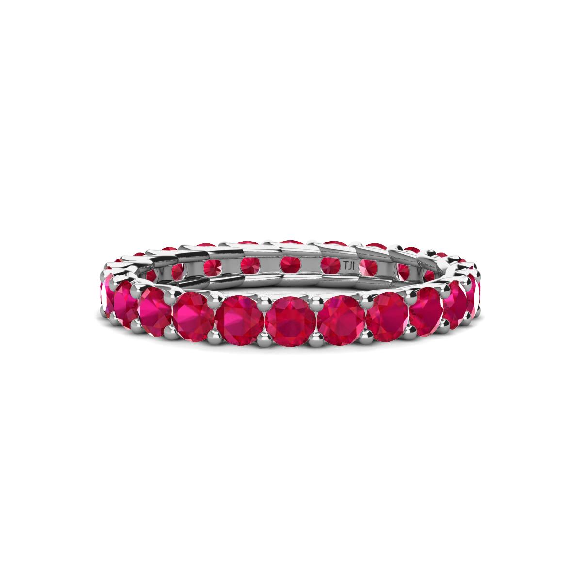 Laida 3.00 mm Ruby Eternity Band 